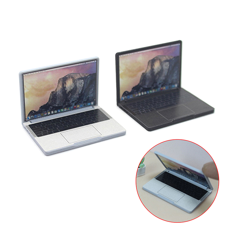 Gaming Accessories Cute - 귀여운 시뮬레이션 1:12 미니 노트북 컴퓨터