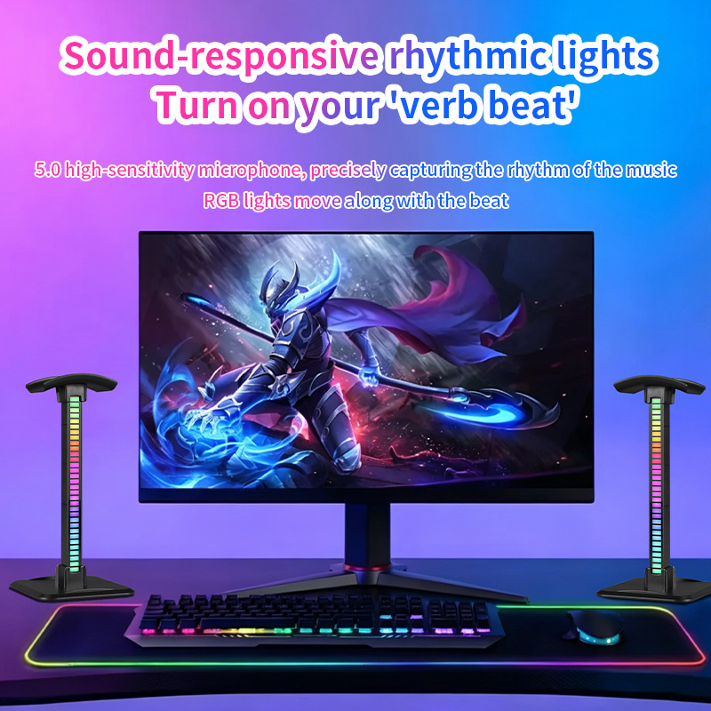 Headset Stand Rgb - 헤드셋 스탠드 음악 동기화 RGB 라이트