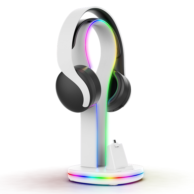 Headset Stand Rgb - 헤드셋 스탠드, 자기 충전 모드 및