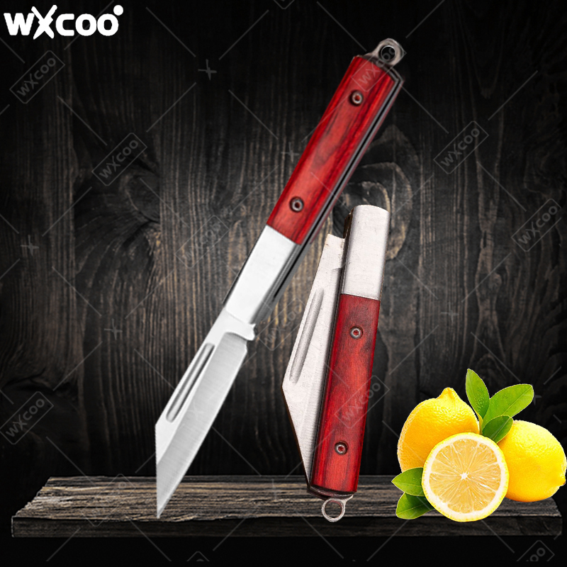Gaming Kitchen Accessories - 스테인리스 스틸 포켓 나이프 로즈우드 핸들