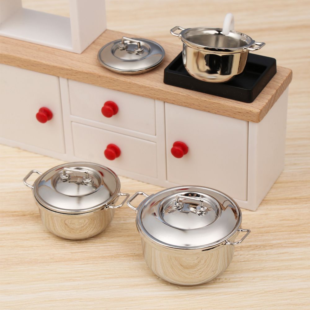 1/12 미니어처 수프 냄비, 인형의 집 액세서리, 놀 - Gaming Kitchen Accessories 리뷰 및 가격