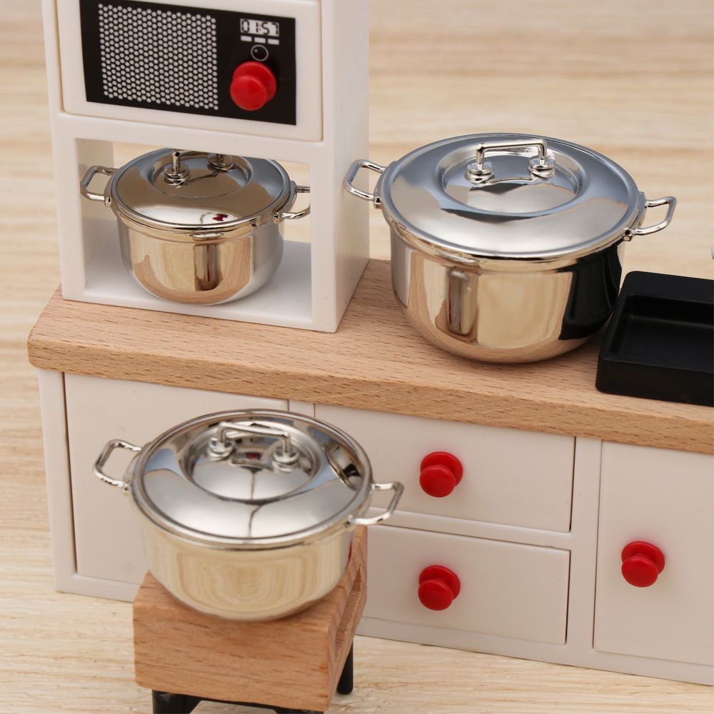 1/12 미니어처 수프 냄비, 인형의 집 액세서리, 놀 - Gaming Kitchen Accessories 리뷰 및 가격