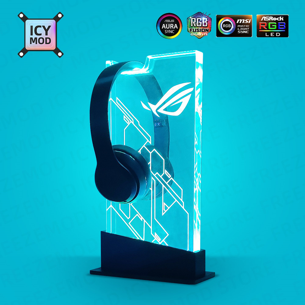 섀시 RGB 헤드셋 거치대 ARGB 투명 AURA SY - Headset Stand Rgb 리뷰 및 가격