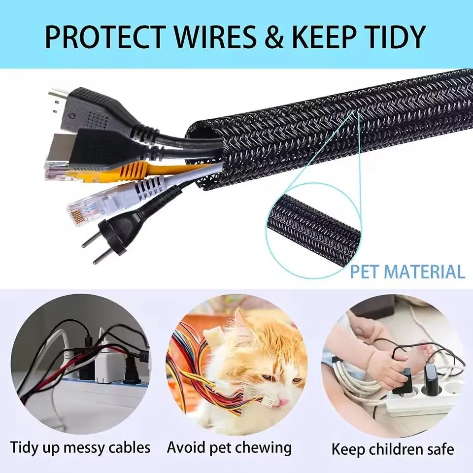 케이블 슬리브 자동 폐쇄형 PET 편조 확장형 자동 라 - Cable Sleeve Braided 리뷰 및 가격