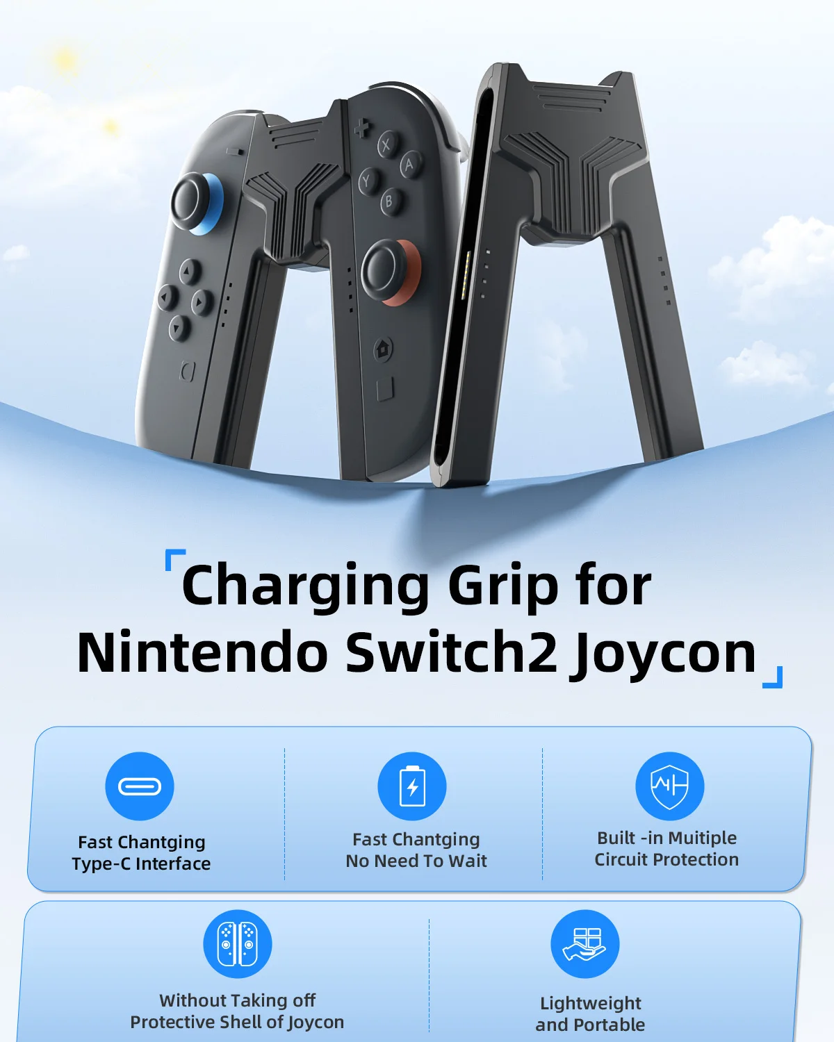 스위치 2 충전기 그립 NS2 조이스틱 컨트롤러 그립  - Gaming Kit Accessories Nintendo Switch 리뷰 및 가격