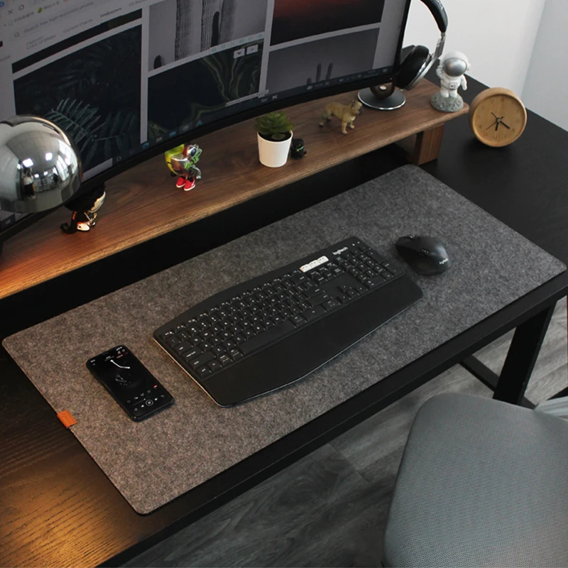 울 펠트 마우스 패드 사무실 컴퓨터 책상 보호 매트 테 - Gaming Accessories For Your Desk 리뷰 및 가격