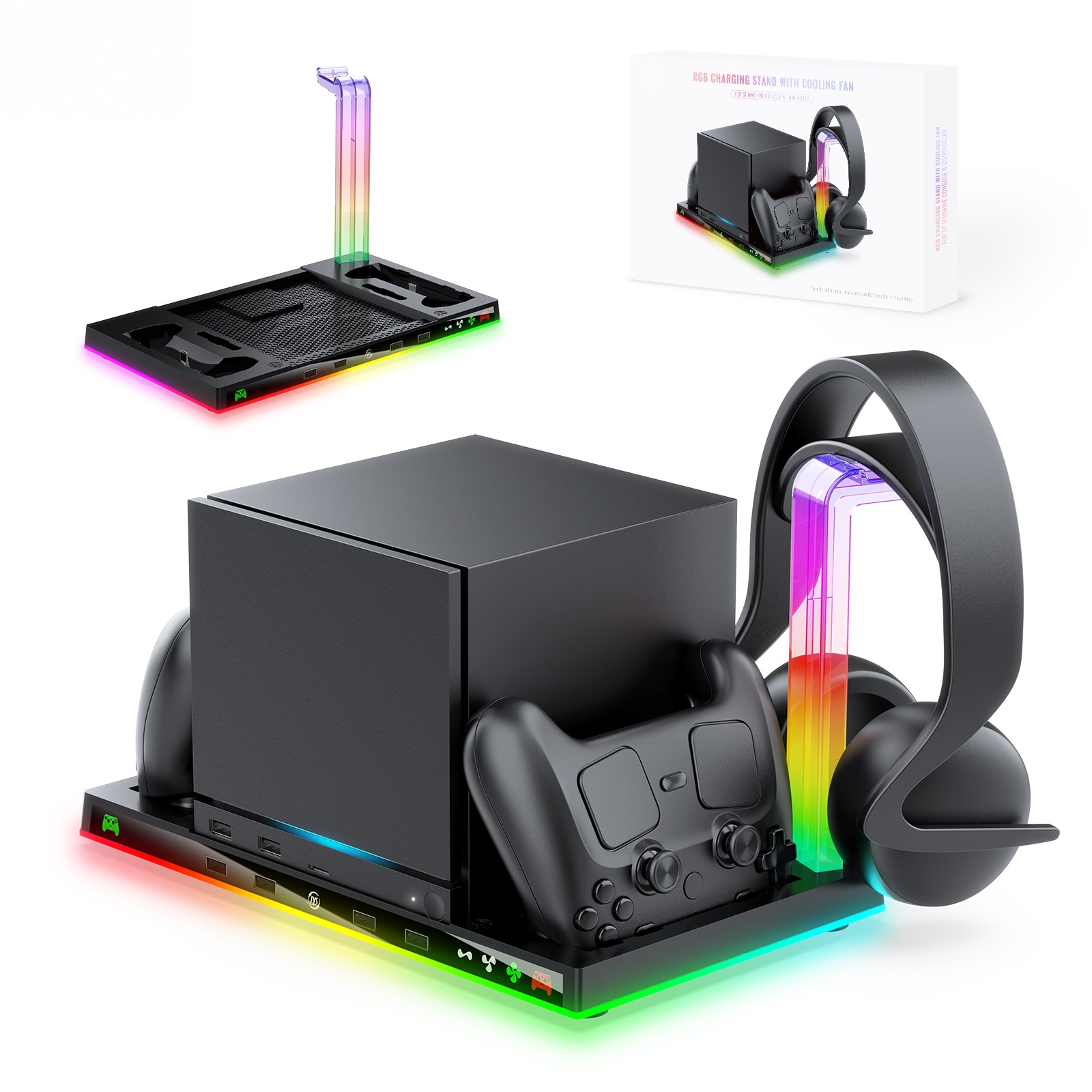 스팀 컨트롤러 스탠드, 충전 도크, 헤드셋 홀더로 기능 - Headset Stand Rgb 리뷰 및 가격