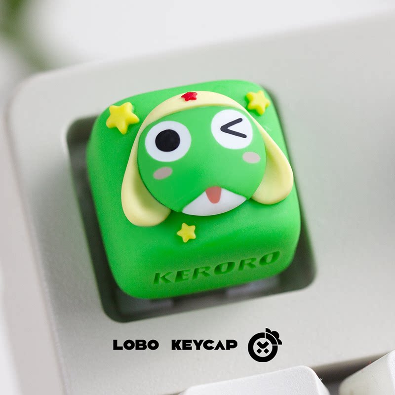 Keroro 테마 애니메이션 키캡 기계식 키보드 수지  - Gaming Accessories Cute 리뷰 및 가격