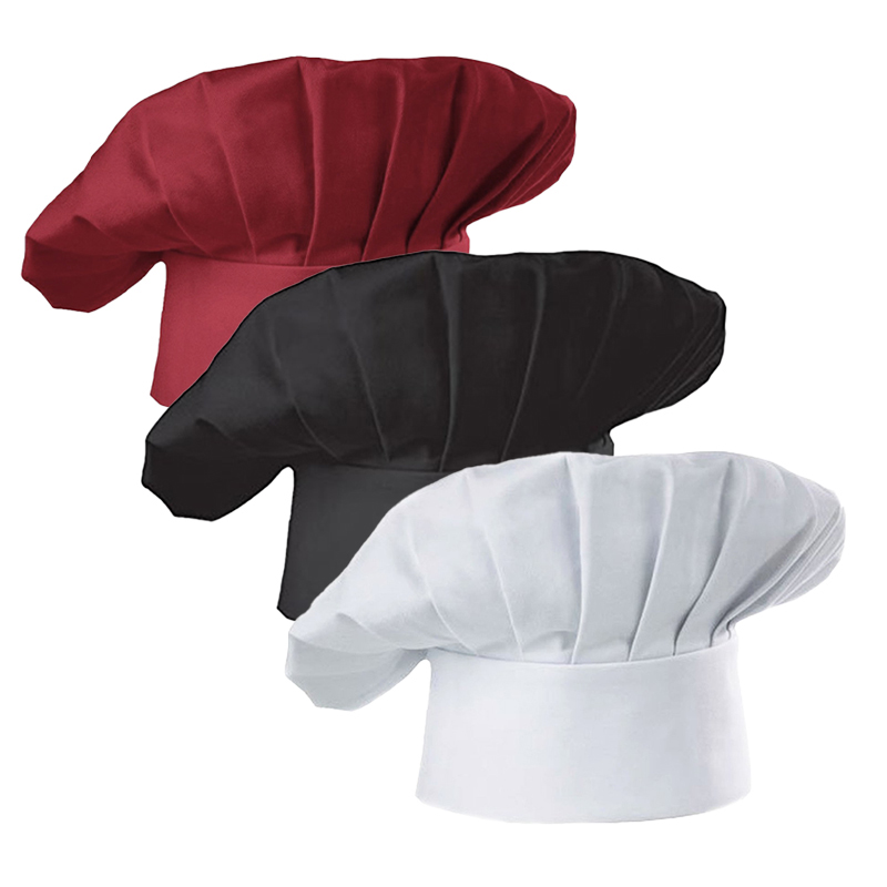 3pcs High22cm 쿡 모자 화이트 셰프 모자 음 - Gaming Kitchen Accessories 리뷰 및 가격