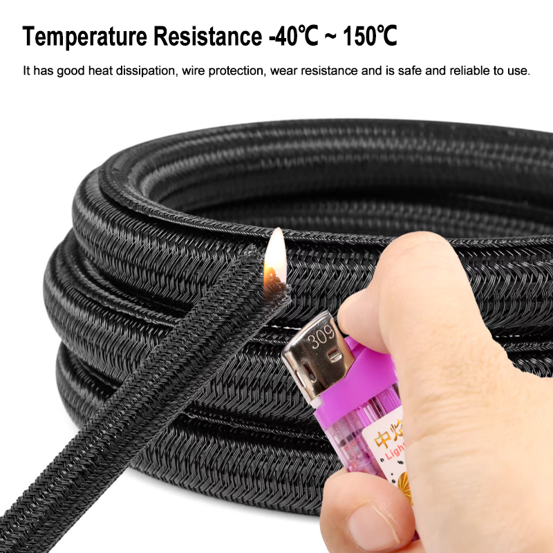 3/5/9m 검정색 PET 편조 슬리브 직경 6mm~5 - Cable Sleeve Braided 리뷰 및 가격