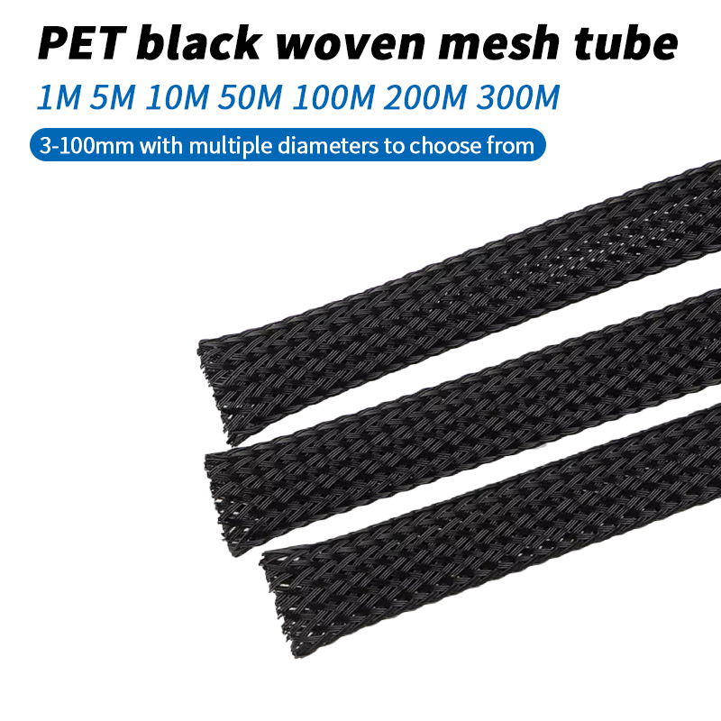 블랙 나일론 꼬임 케이블 슬리브 3mm에서 100mm까 - Cable Sleeve Braided 리뷰 및 가격