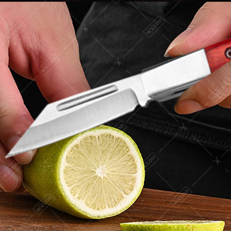 스테인리스 스틸 포켓 나이프 로즈우드 핸들 과일 나이프 - Gaming Kitchen Accessories 리뷰 및 가격