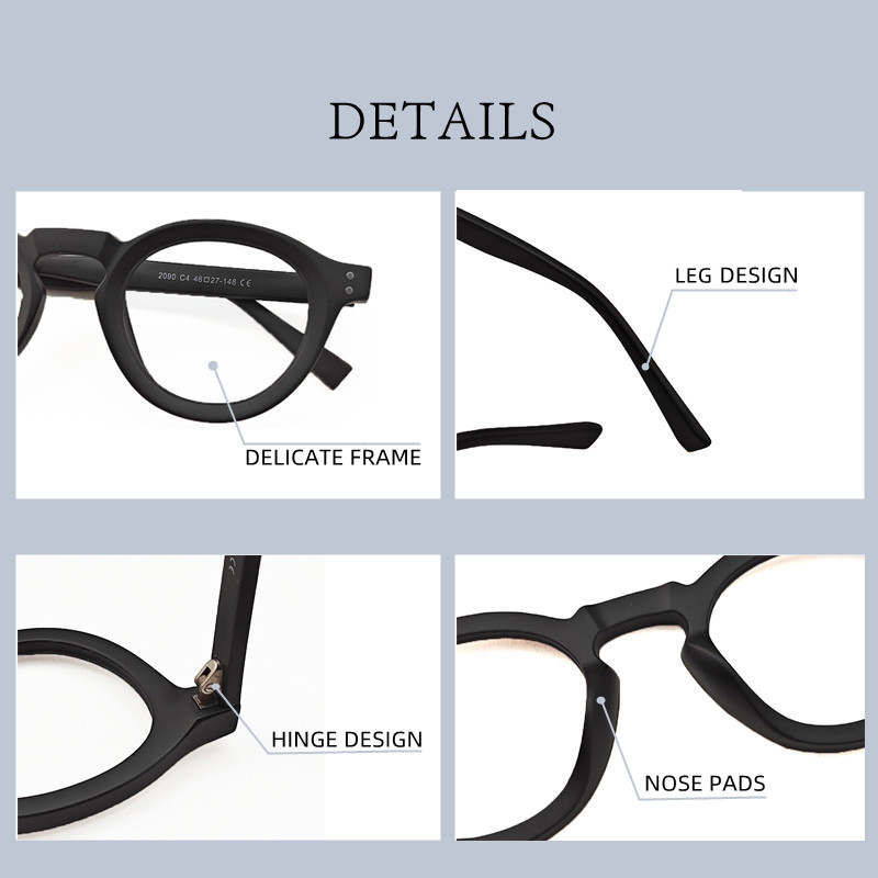 새로운 레트로 라운드 안경 프레임 여성 남성 프레임 컴 - Gaming Accessories Men 리뷰 및 가격