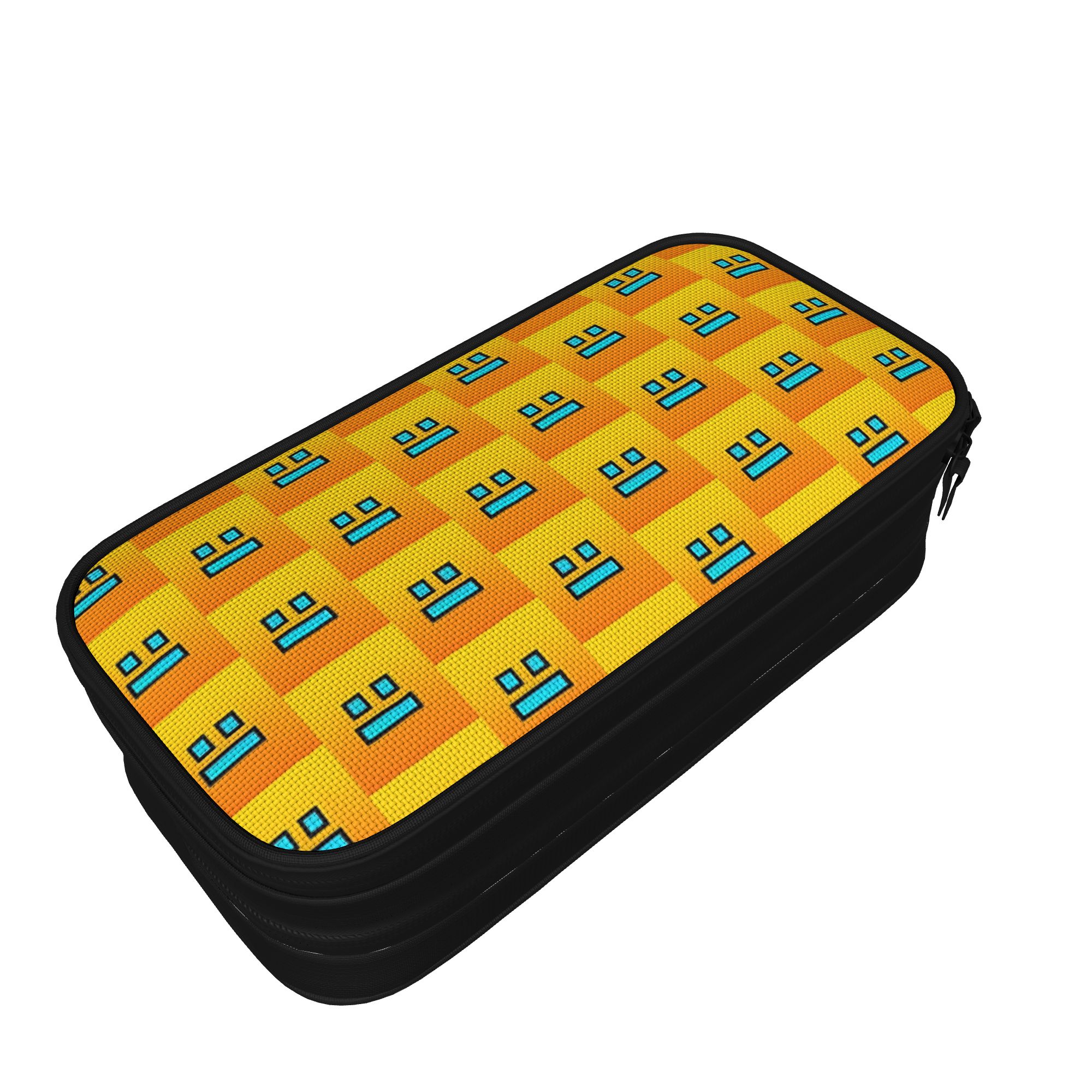 새로운 기하학 아이콘 페이스 대쉬스 연필 케이스 재미있 - Gaming Accessories Icon 리뷰 및 가격