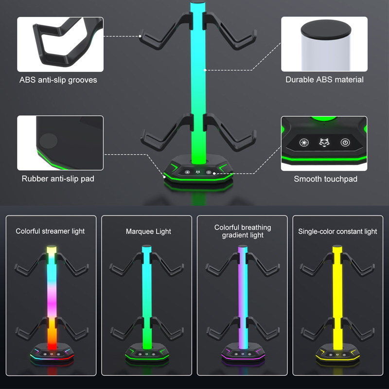 RGB 게임 컨트롤러 헤드폰 스탠드 데스크 게임용 헤드 - Headset Stand Rgb 리뷰 및 가격