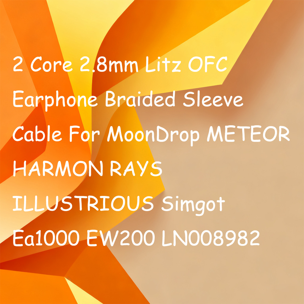 2 코어 2.8mm Litz OFC 이어폰 땋은 슬리브 - Cable Sleeve Braided 리뷰 및 가격